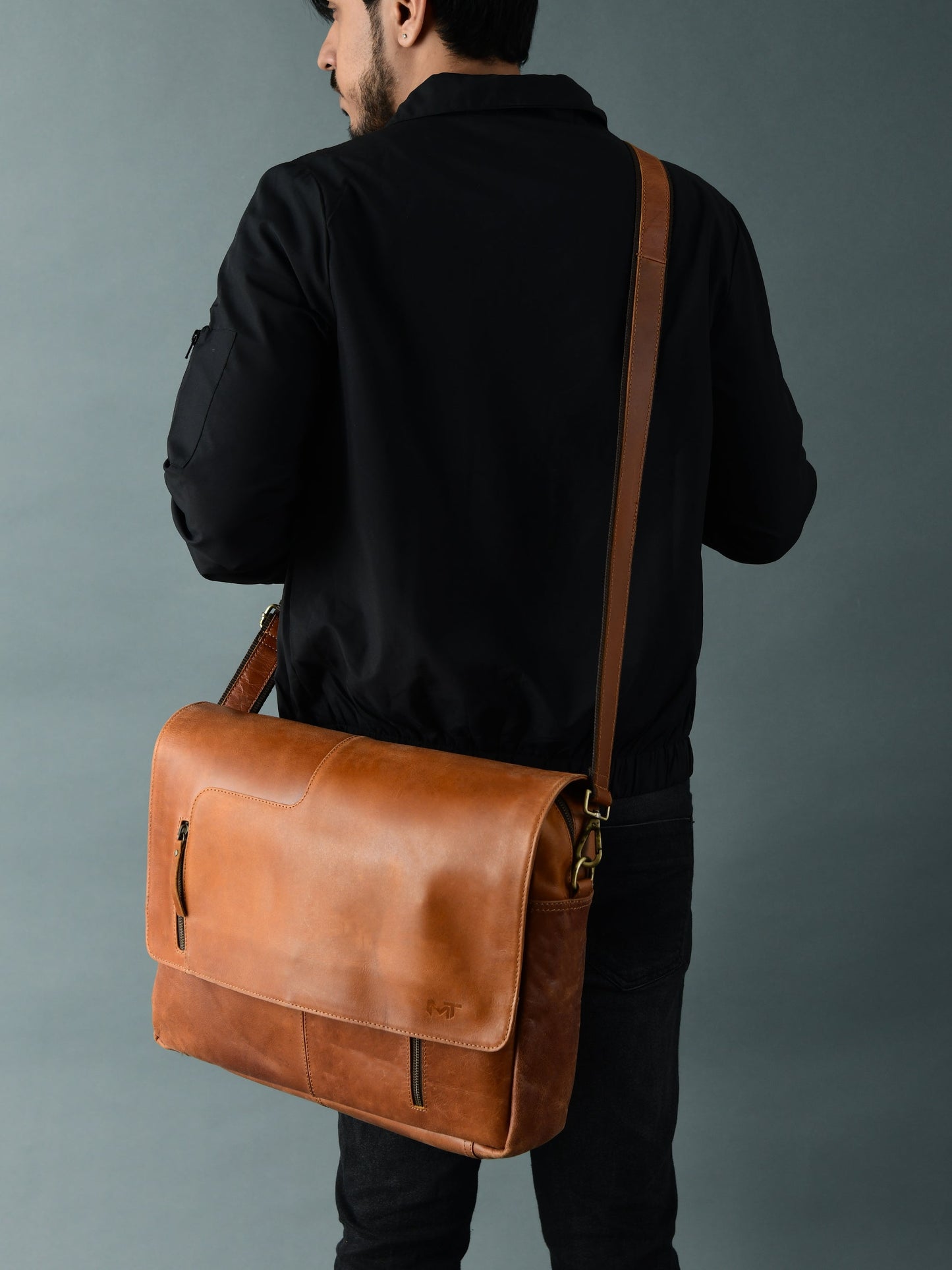The Wilson Tan Leather Crossbody Bag