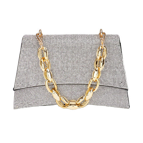 The Aurelia Crystal Chain Evening Bag