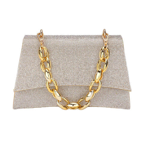 The Aurelia Crystal Chain Evening Bag