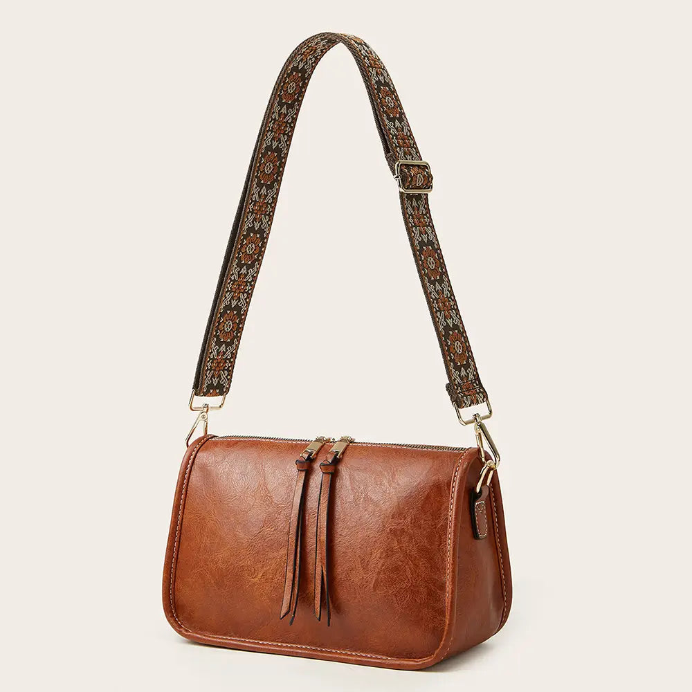 The Sienna Boho Embroidered Crossbody Bag