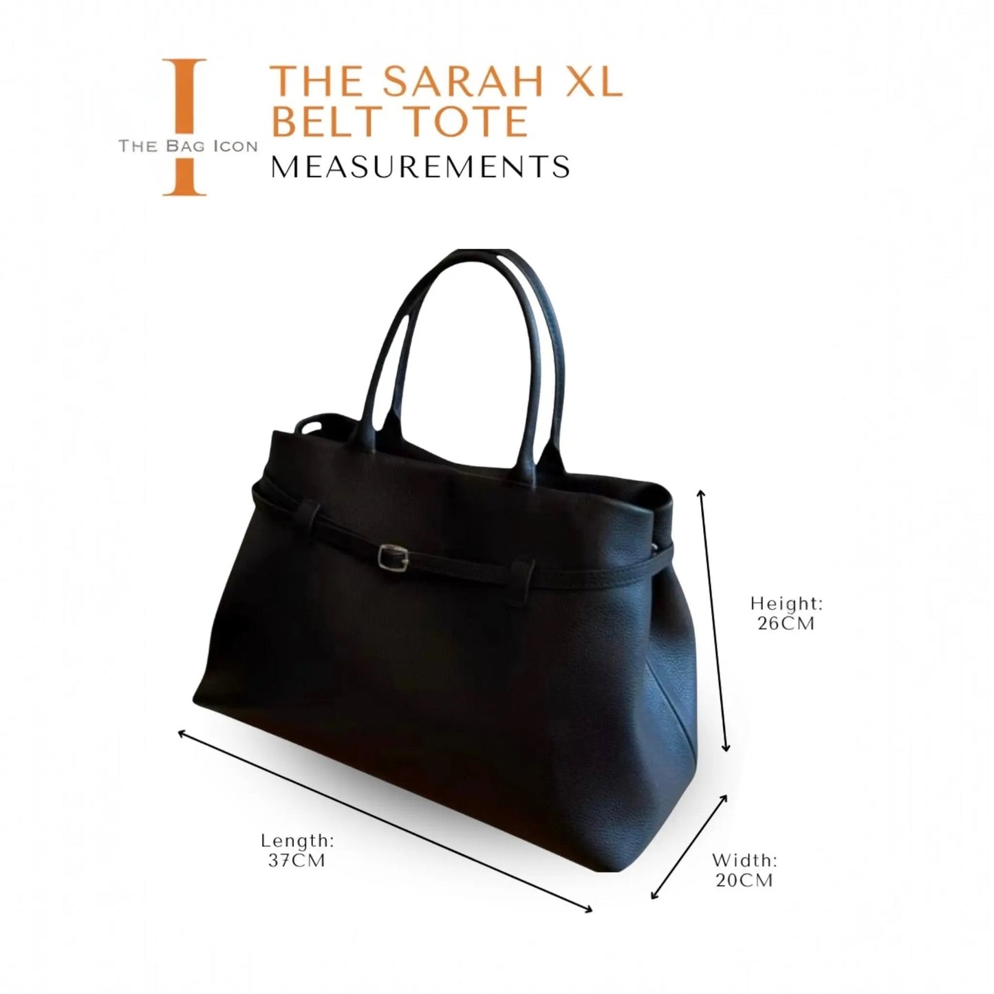 The Sarah XL Leather Belt Tote