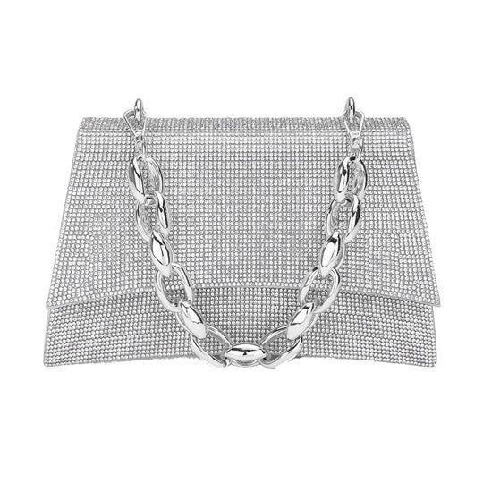 The Aurelia Crystal Chain Evening Bag