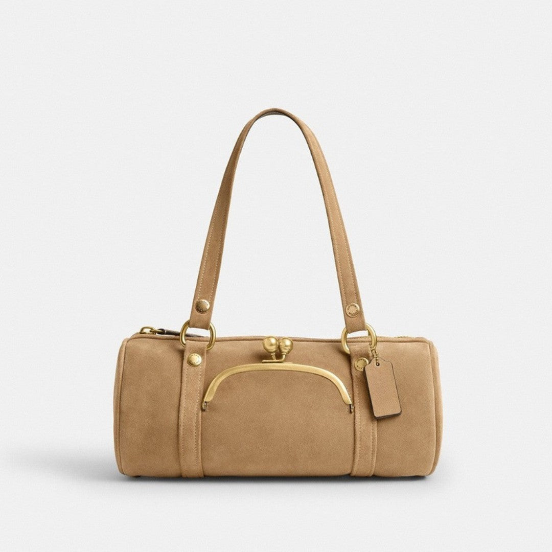 Kisslock Barrel Bag