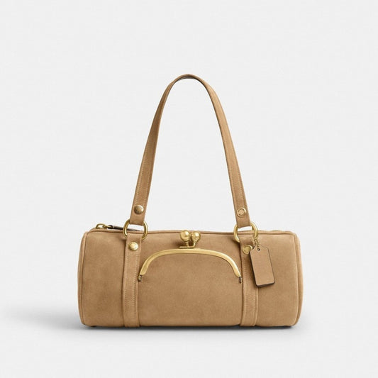 Kisslock Barrel Bag