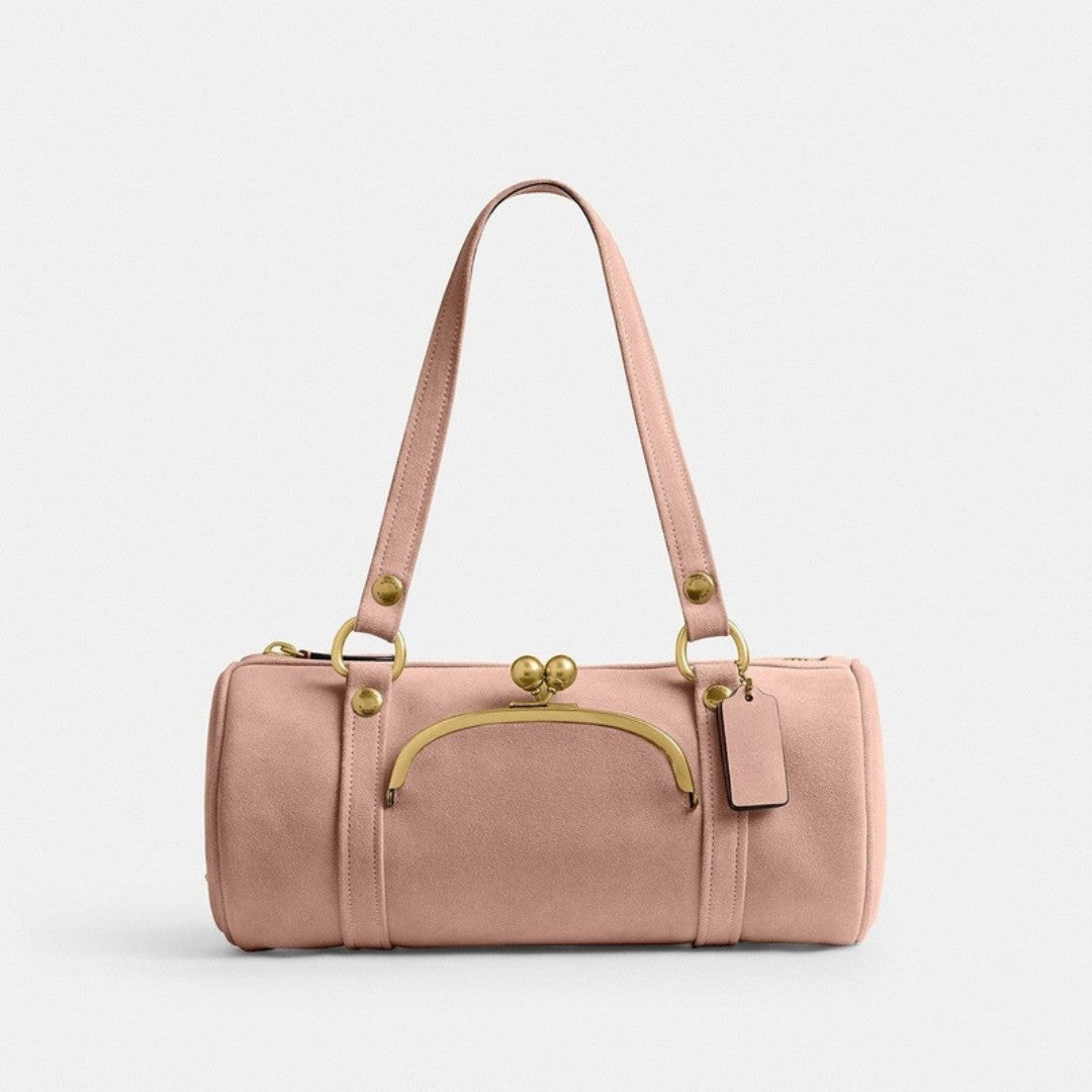Kisslock Barrel Bag