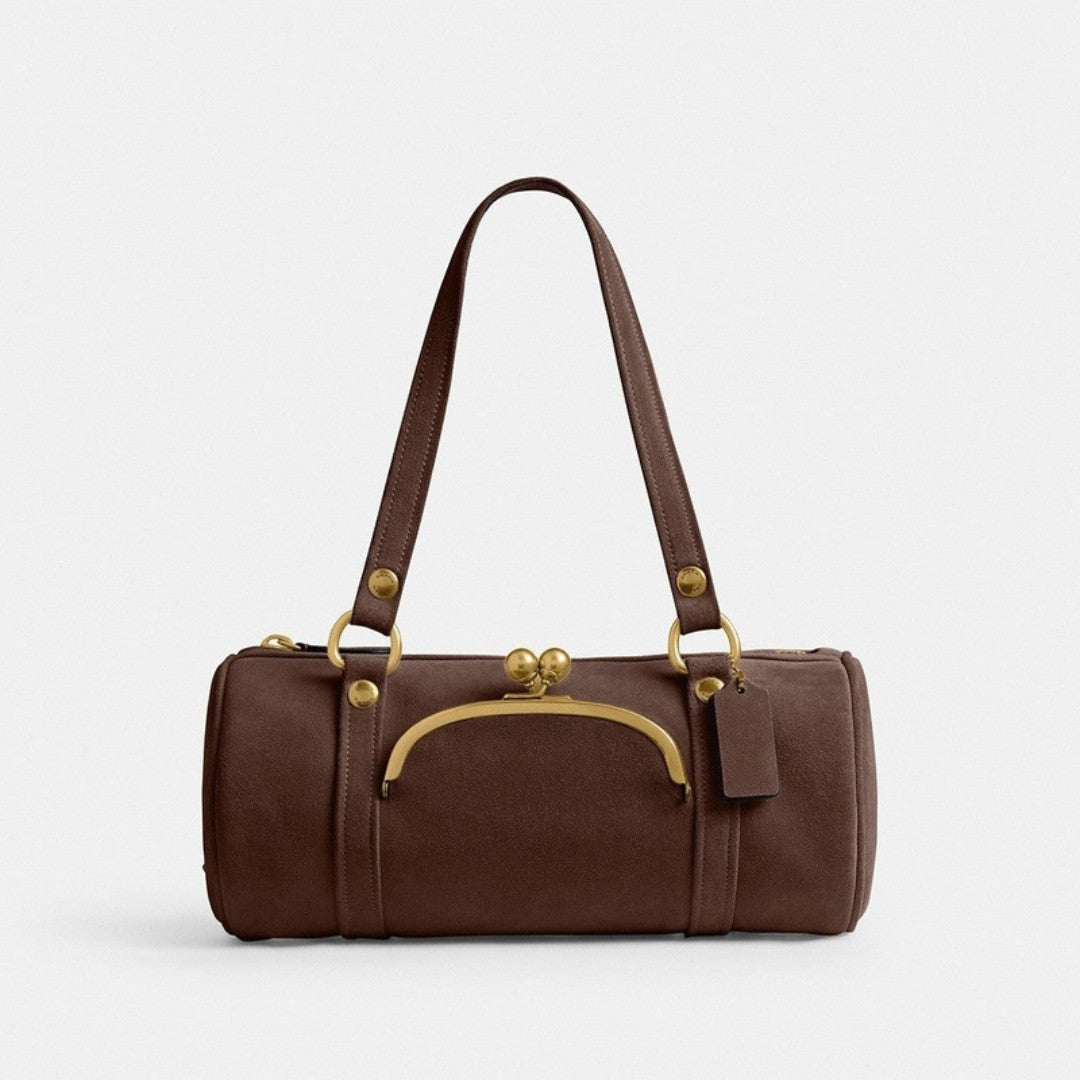 Kisslock Barrel Bag
